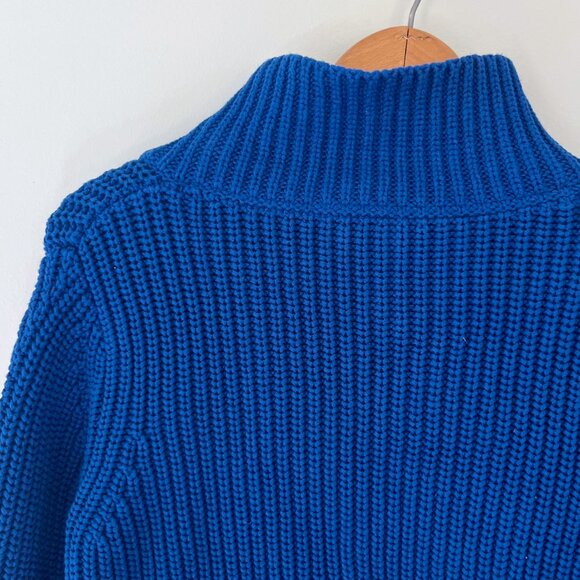 Poetry Cotton Zip Neck Ribbed Sweater - Picture 6 of 8